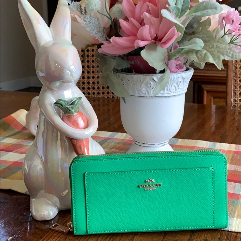Coach green wallet